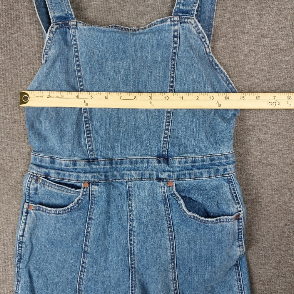 BILLABONG WRANGLER WOMENS BLUE JEAN DENIM WESTERN SUN OVERALLS PANTS SIZE 26 - Picture 4 of 11